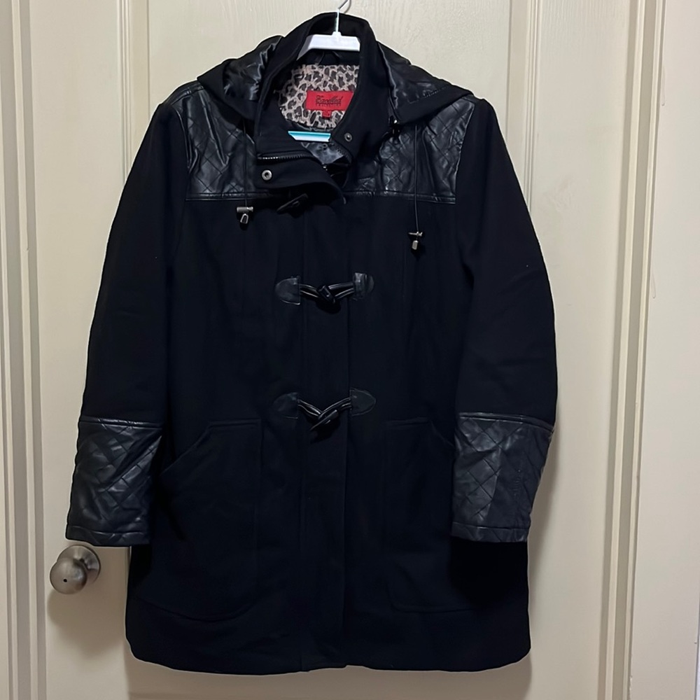 Wool Winter Jacket Coat Women’s Black XL